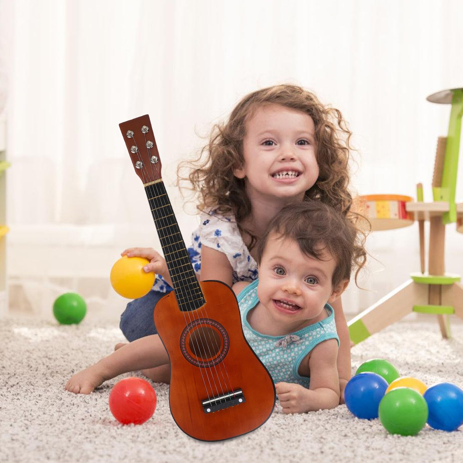 Guitarra de Madera para Niños 23 Pulgadas Café 1 Pieza