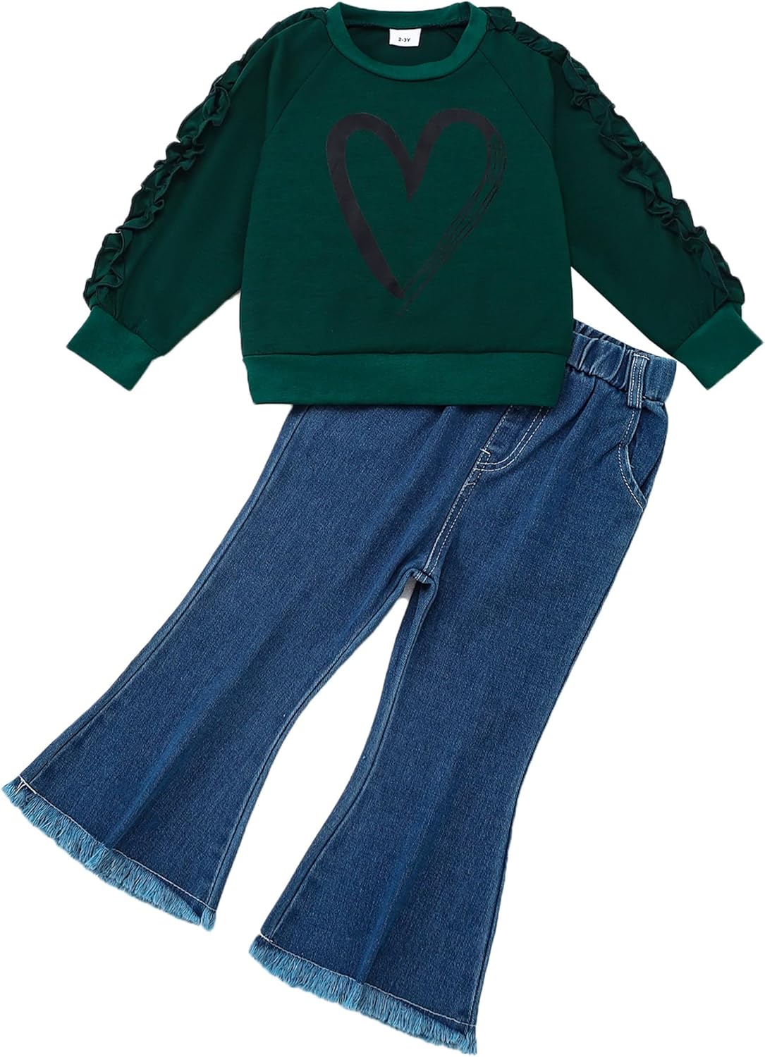 Weebaby Toddler Girl Clothes Infant Girl Sweatsuit Baby Pant Set Outfits Fall Winter Clothing Little Clothes for Girl