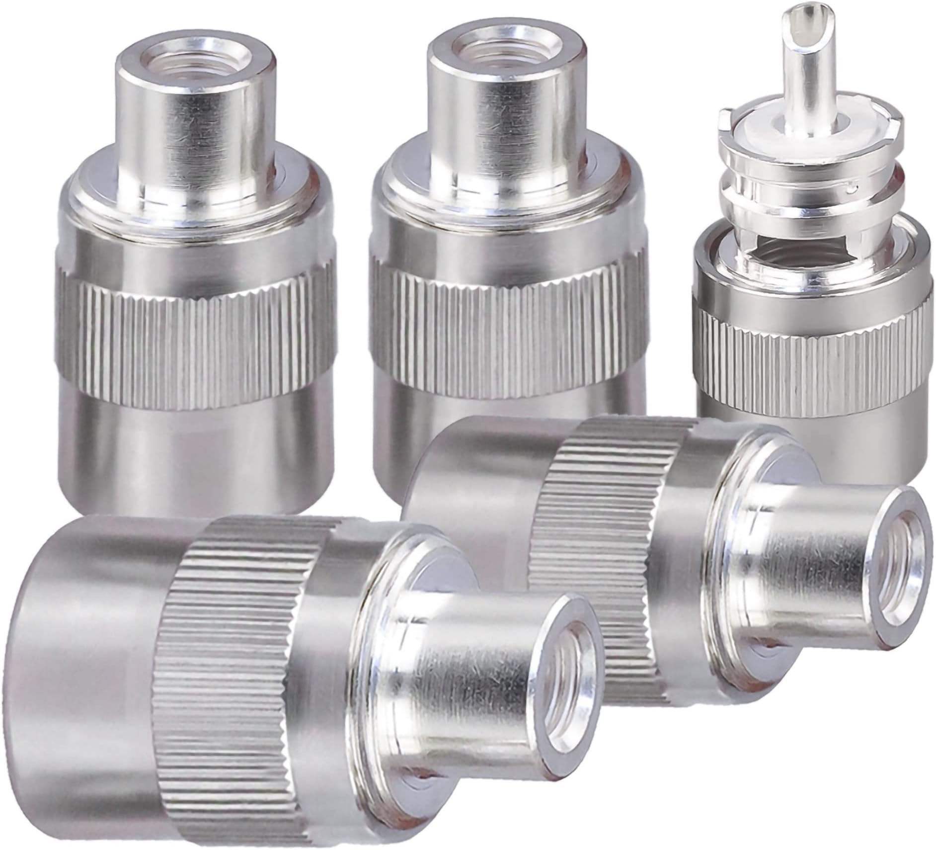 RG Cube Cavo Coassiale RG142 Argento SMA Maschio A N Femmina Paratia - Per Applicazioni RF, Lotto USA Cavo RF SMA A N Femmina - Foto 6