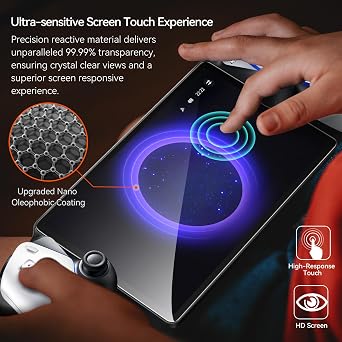 ivoler 2-Pack Screen Protector Tempered Glass for PlayStation Portal Remote Player 8 inch 2023, Transparent HD Clear Anti-Scratch Screen Protector for PlayStation PS Portal Remote Player 8.0''