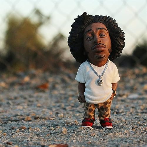 Miniatura 7 de Leyenda conmemorativa Hip Hop East Coast Rap God Decoración, esculturas peculiares e interesantes de estrellas de música de rap, adorno de resina