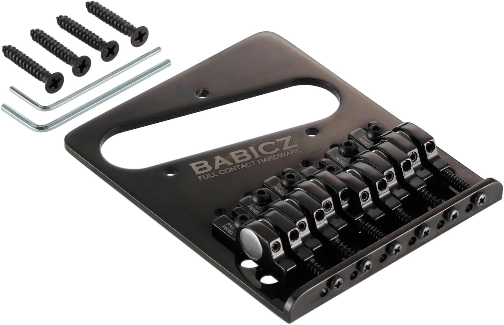 Full Contact Hardware Telecaster Bridge, Black