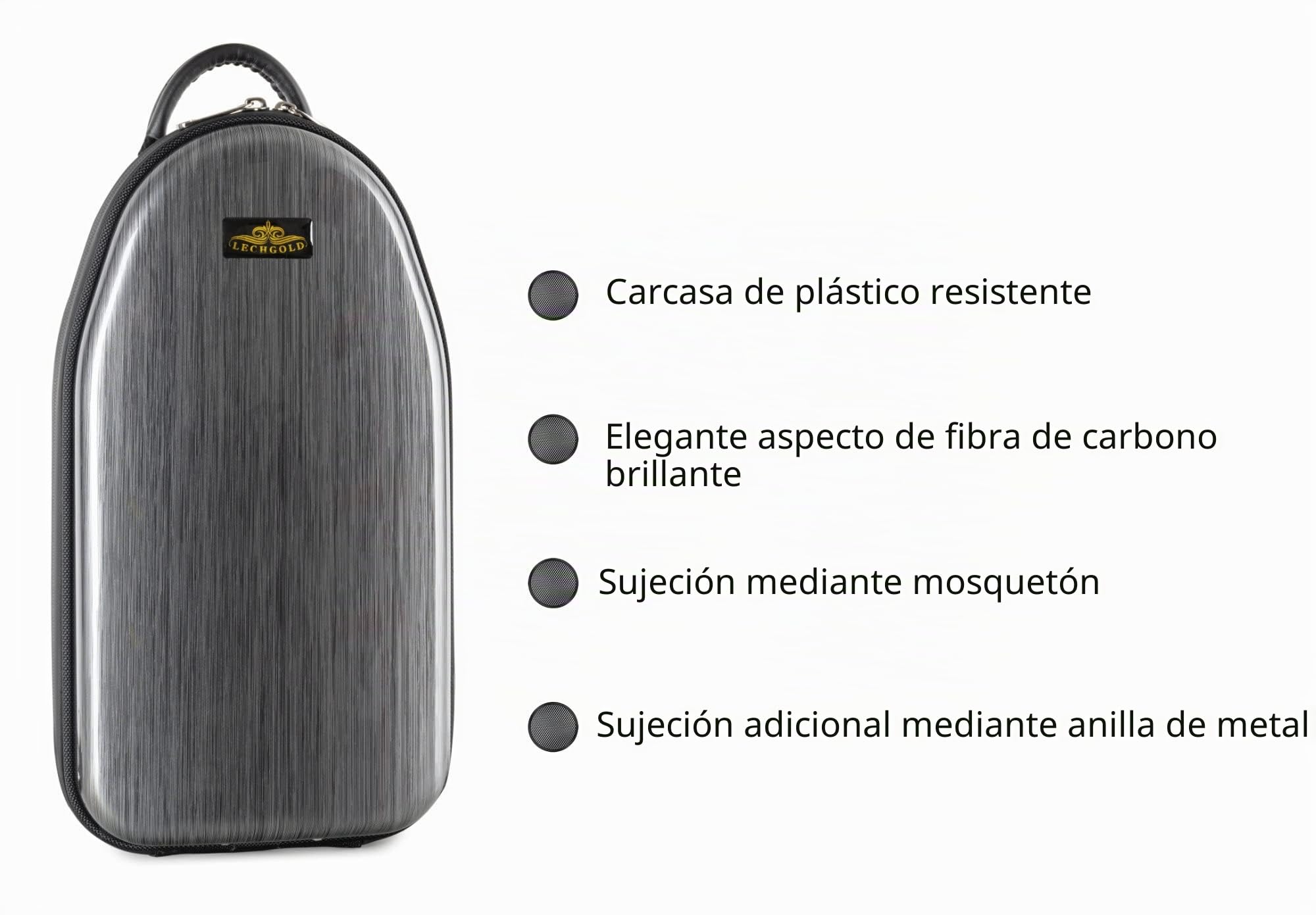 Estuche Deluxe Lechgold para Clarinete (Boehm), Caja de plástico resistente | Estuche para instrumento Lechgold "Deluxe" para clarinete (Boehm), Apto para clarinetes Bb con sistema Boehm, Peso: 1 kg