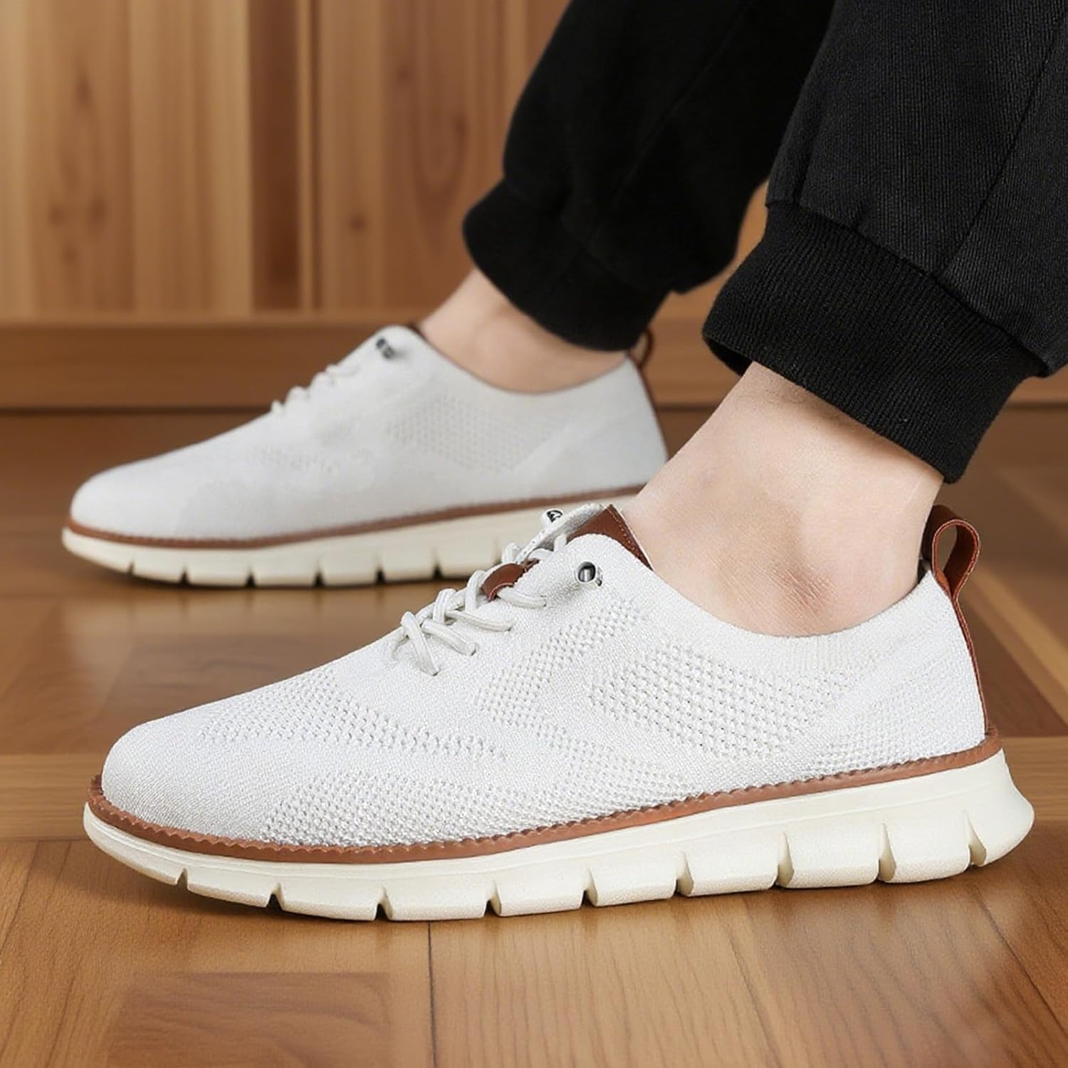 Mens Casual Shoes, Bussiness Oxford Shoes, Dress Sneakers, Breeze Lightweight Fashion Walking Breathable - Image 2