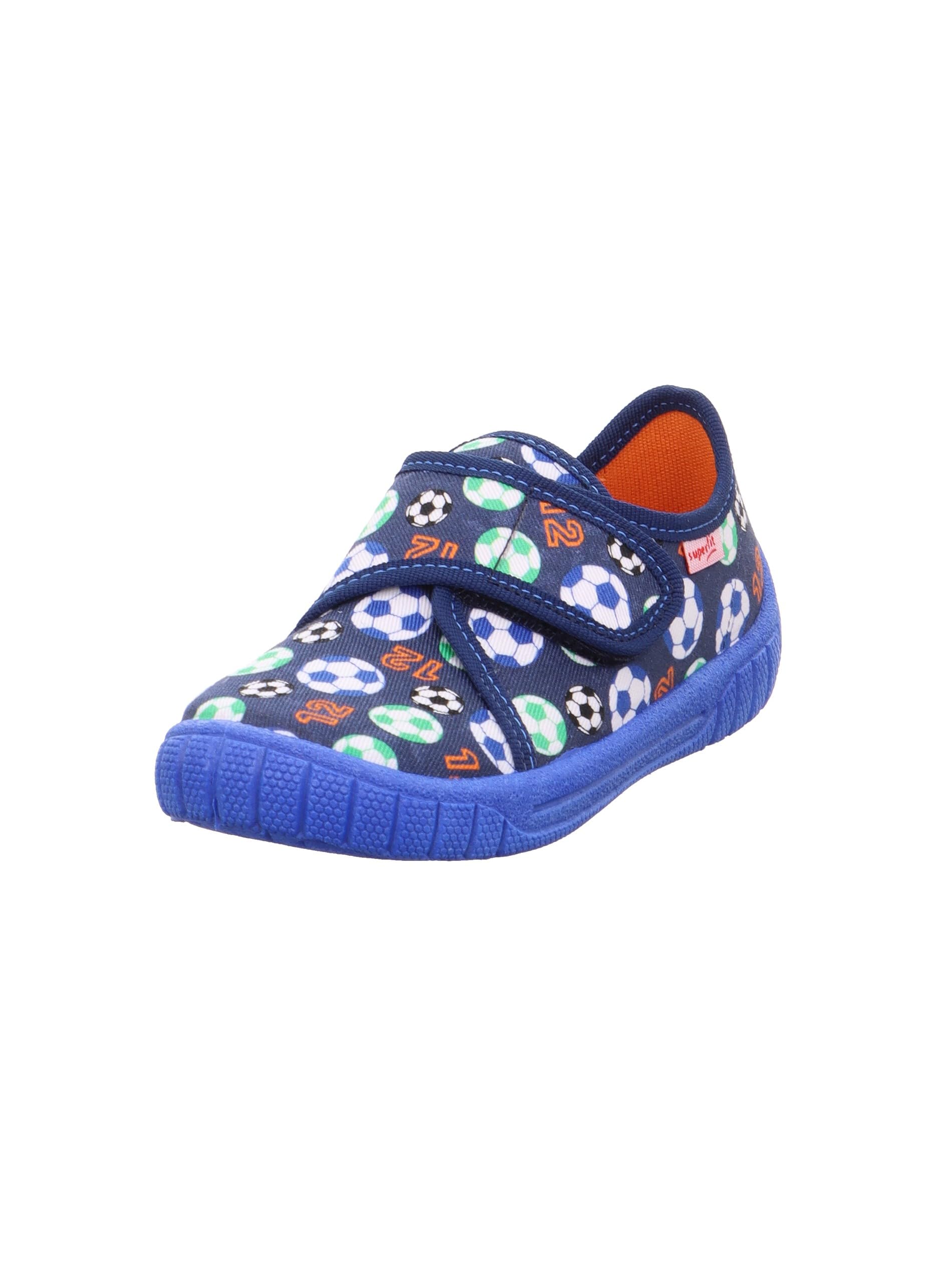 Superfit Jungen BILL Hausschuh, Blau Grün 8050, 35 EU