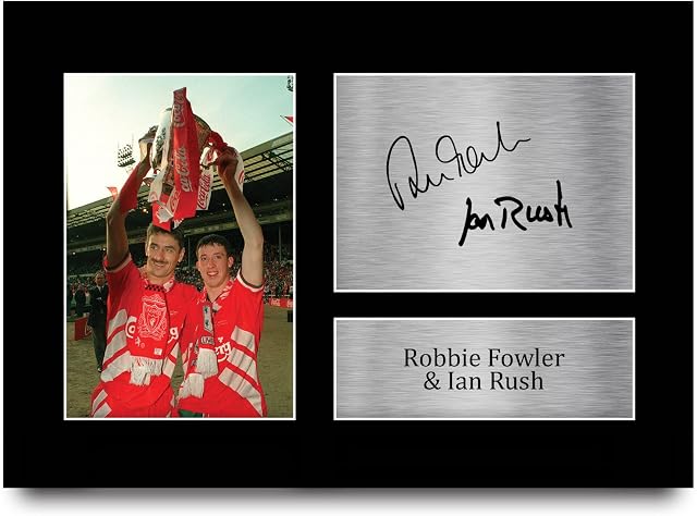 HWC Trading A4 Robbie Fowler Ian Rush Liverpool Gifts Printed Signed Autograph Picture for Football Fans and Supporters