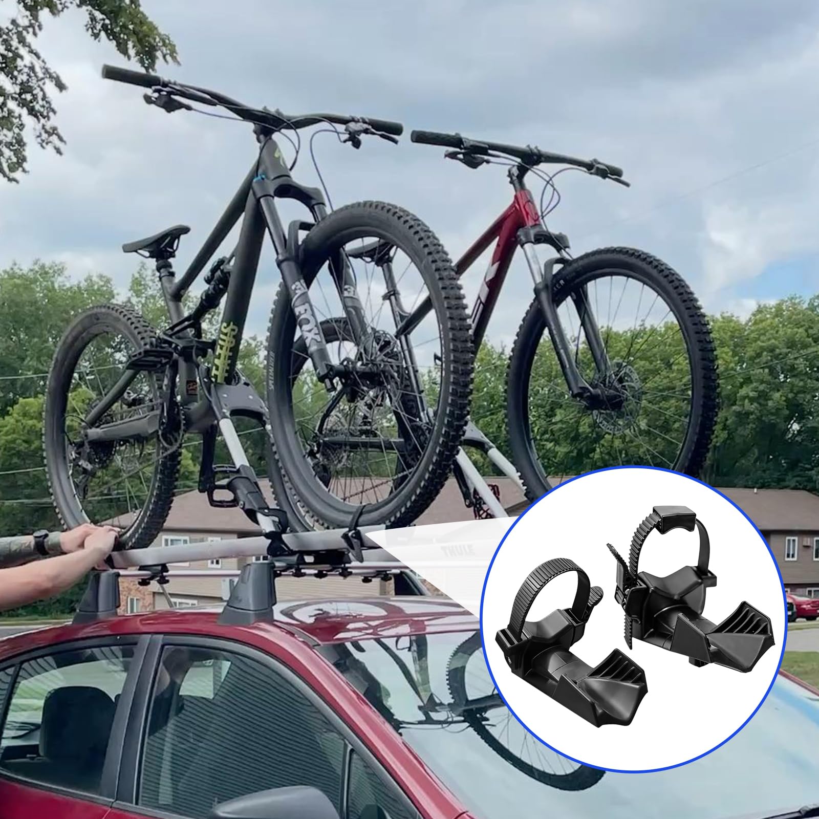 2 PEZZI COPRICERCHI PER LARGHEZZA Pneumatico Fino a 3,11 Pollici, Portabici Per Auto, Accessori Portabici, Universale Portabici Ricambi Per Mountain Bike E-Bike & Bici Da Strada