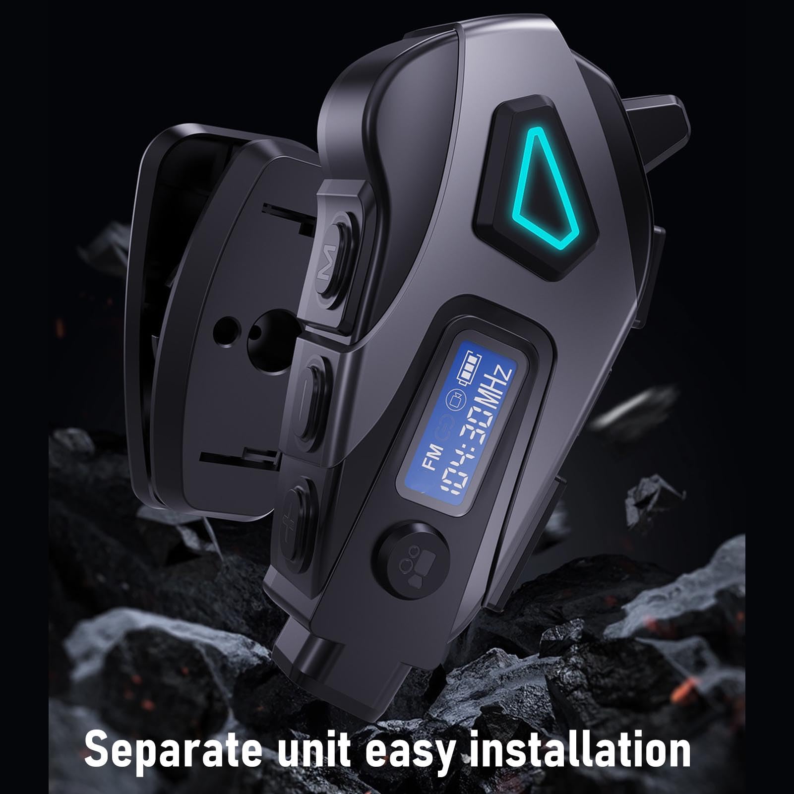 GOWENIC Caméra de Casque de Moto étanche IPX8 1080P Enregistreur Vidéo HD, Réduction du Bruit des écouteurs sans Fil pour Les Déplacements en Ville, Installation Facile