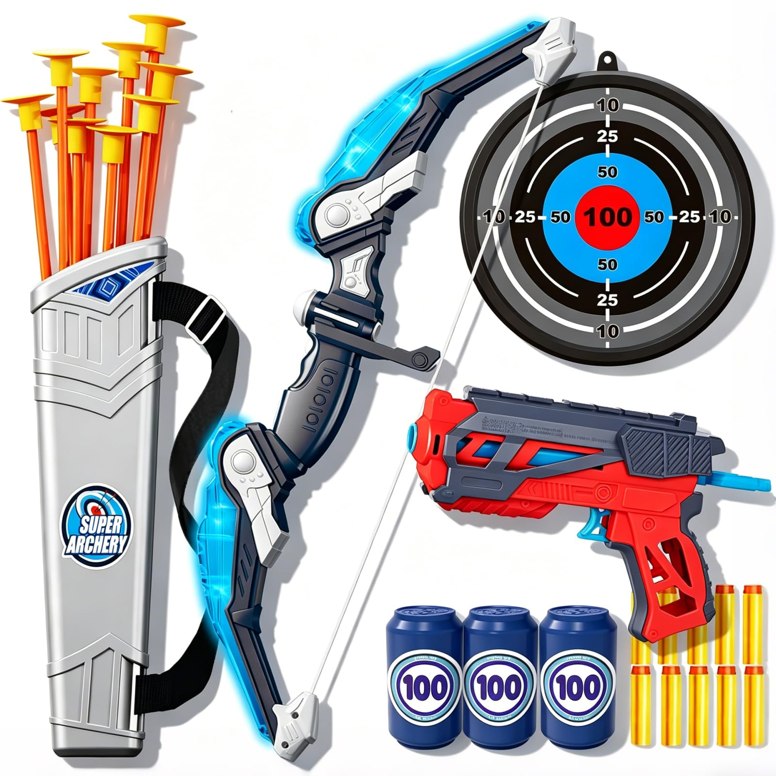 Amazon.com: Doloowee Kids Bow and Arrow Set,Archery Toy Set with