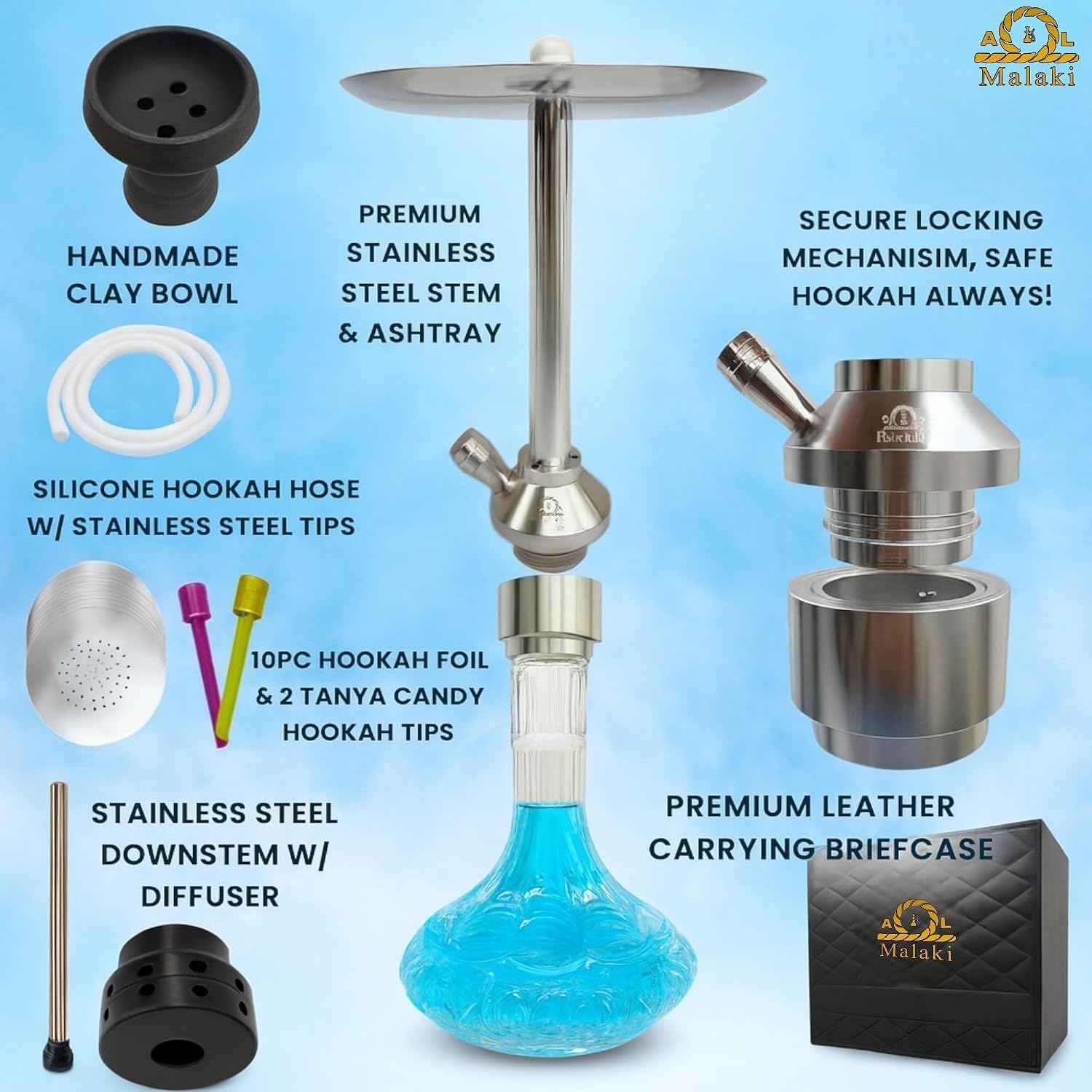 Premium Prince Harry 24" Decorative Display Piece with Stainless Steel Base, Luxury Glass Vase & Travel Case – Modern Home Decor Accent