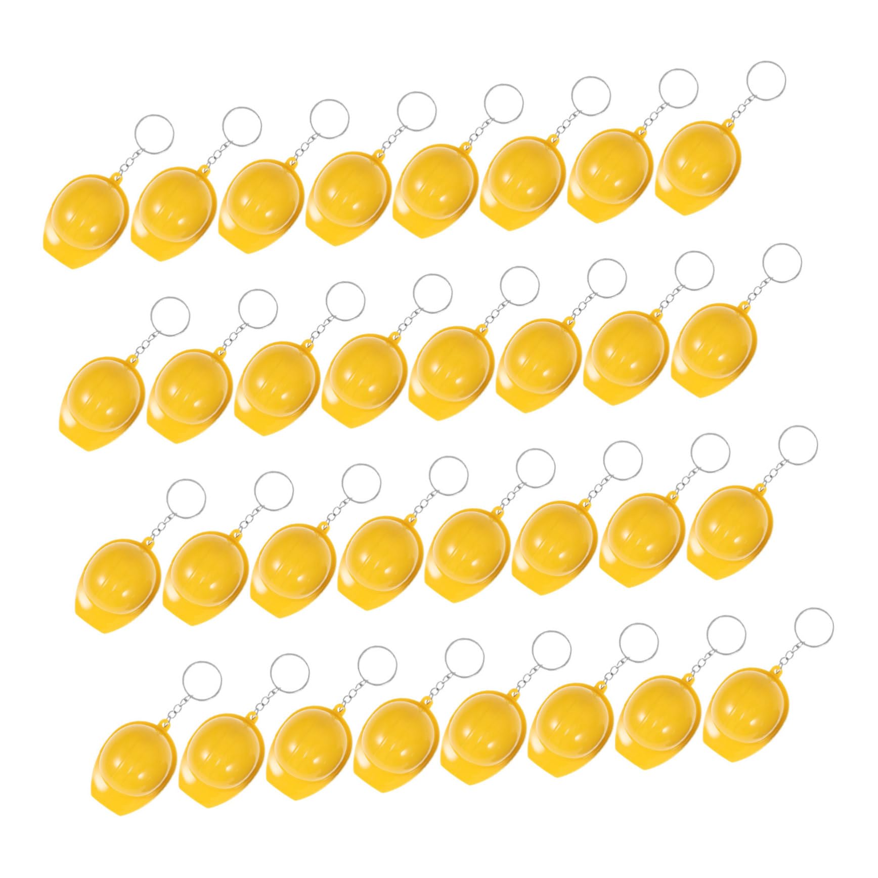 Mini-chapeau de chantier porte-clés amusant jaune en lot de 100 pièces pour goodies