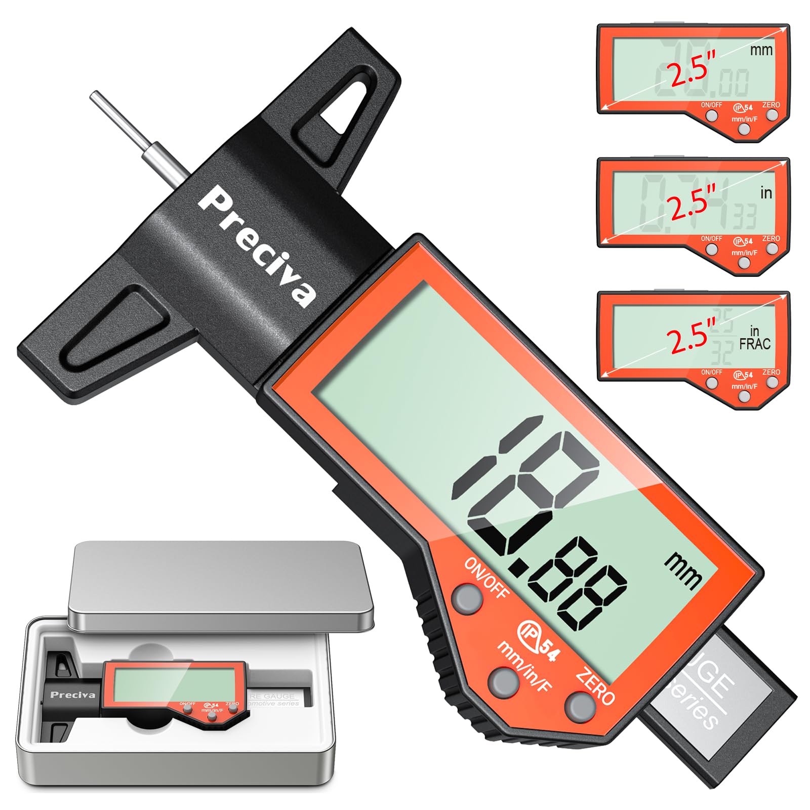 Preciva Tire Tread Depth Gauge