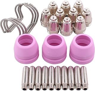 XtremeAmazing 26 Pcs SG-55 AG-60 Plasma Cutter Cutting Torch Electrodes Tip Nozzles Consumables Accessory Kit