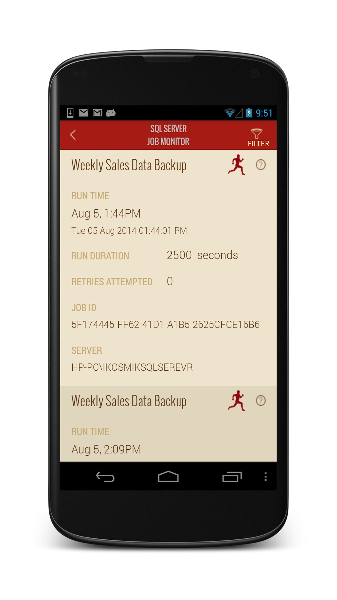SQL SERVER JOB MONITOR FOR DBA - FREE - App on Amazon Appstore