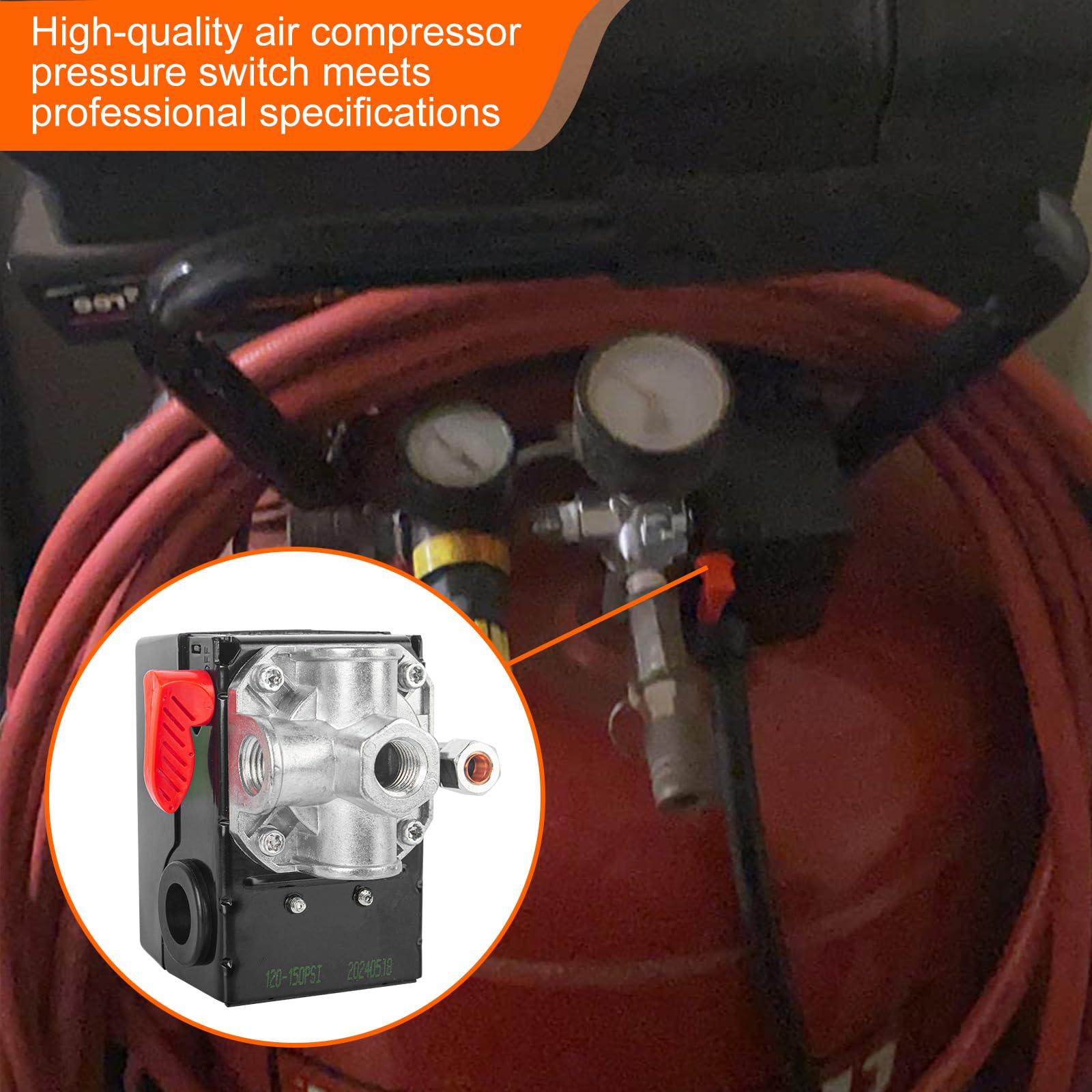 Air Compressor Pressure Switch - Replace Z-D26612 -6