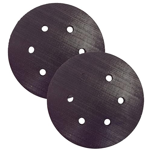 Miniatura 2 de MaxLLTo Paquete de 2 almohadillas de repuesto 18001 de 6 pulgadas con 6 agujeros para cable Porter 7336 para almohadillas superiores para abrasivos