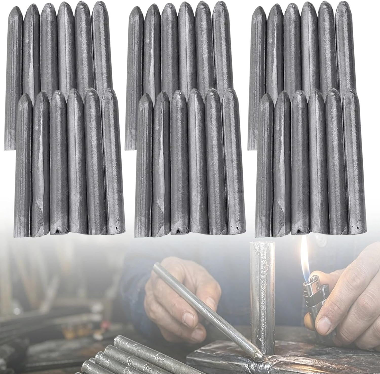 Electrodos universales de soldadura para aluminio 36 piezas miniatura 1