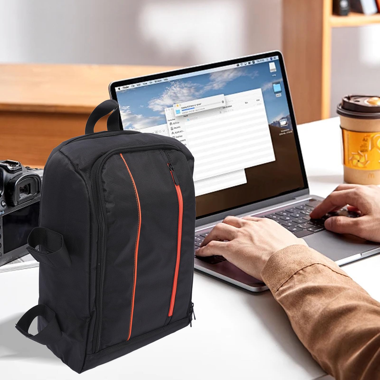 Sac à Dos Tactique Pour Appareil Photo – Reflex, Hybride – Compatible Ordinateur Portable – Noir