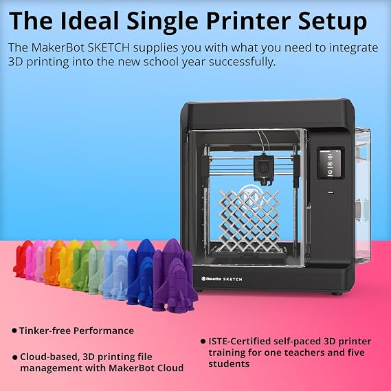 MakerBot Sketch Classroom Printer Setup Bundle (Black)