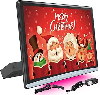 13.3 Inch 4K Upgrade Car Headrest Video Player with 2.4G/5G WiFi, Android 10.0 Car TV Headrest,Rear Entertainment System for Car,Sync Screen Phone Mirror,HDMI in/Out YouTube Netflix 2G+32G