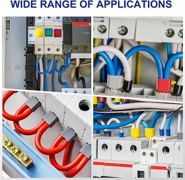 Preciva 800PCS Double Wire Ferrule Kit - Dual Barrel Ferrules Connectors for AWG 22-7, Ideal for Electrical, Industrial, and DIY Projects