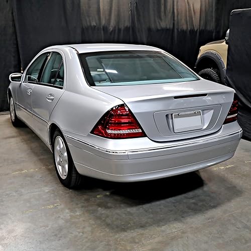 Miniatura 2 de Spec-D Tuning Luces traseras secuenciales LED rojas compatibles con Mercedes-Benz W203 2001-2004 C Sedan