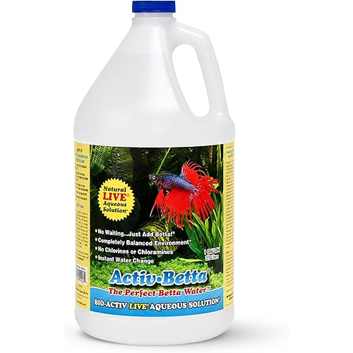 Activ Betta Bio-Activ Live Aqueous Solution – 1 Gallon – Instant Aquarium Cycling, Denitrifying Formula & Trace Elements for Betta Fish Tanks & Freshwater Aquariums