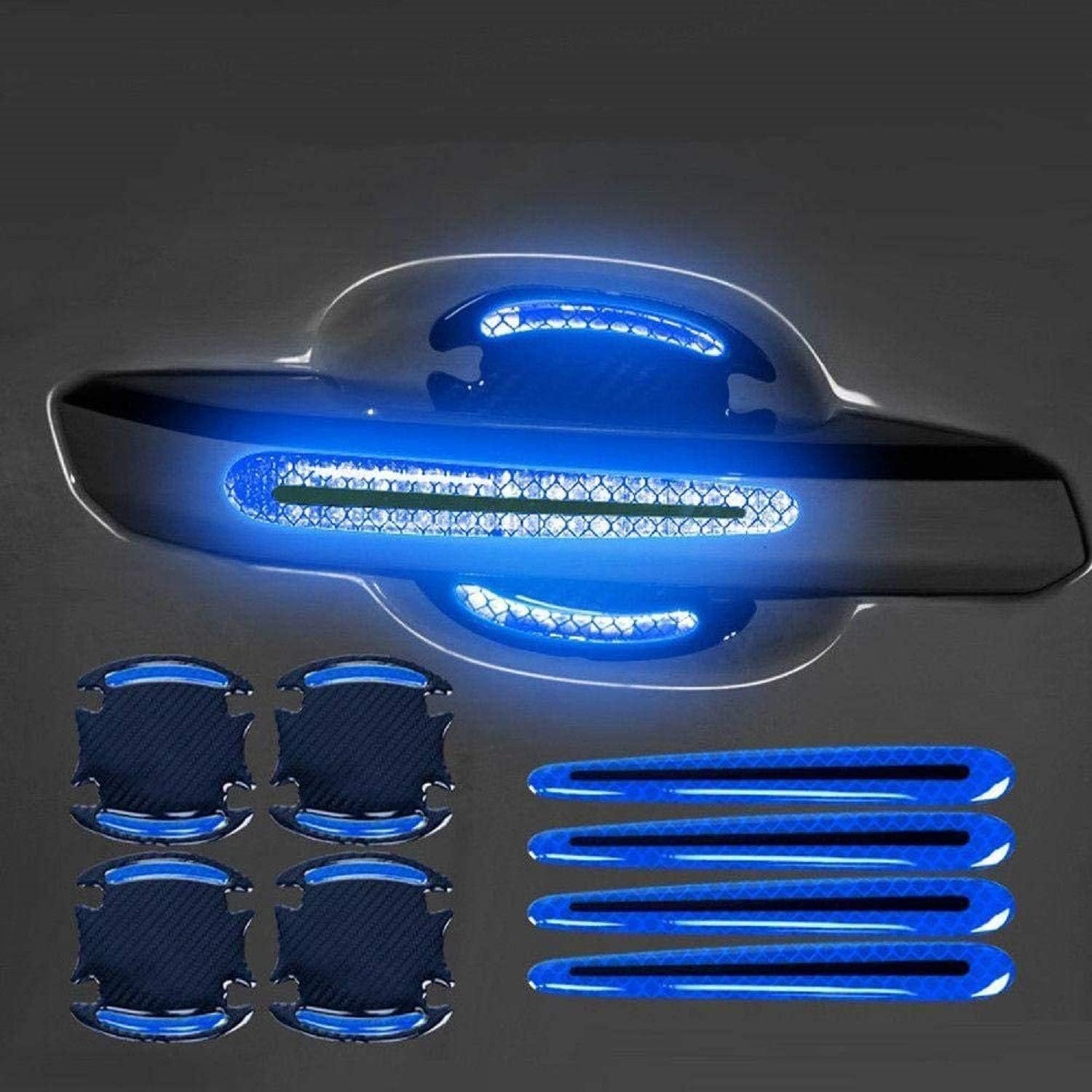Woniyal 8 Pcs Car Door Handle Protectors for Skoda Enyaq iV Coupé 2022 2023, Türgriff Tassenschutz Autotürgriff Beschützer Waterproof Anti-Scratch,A