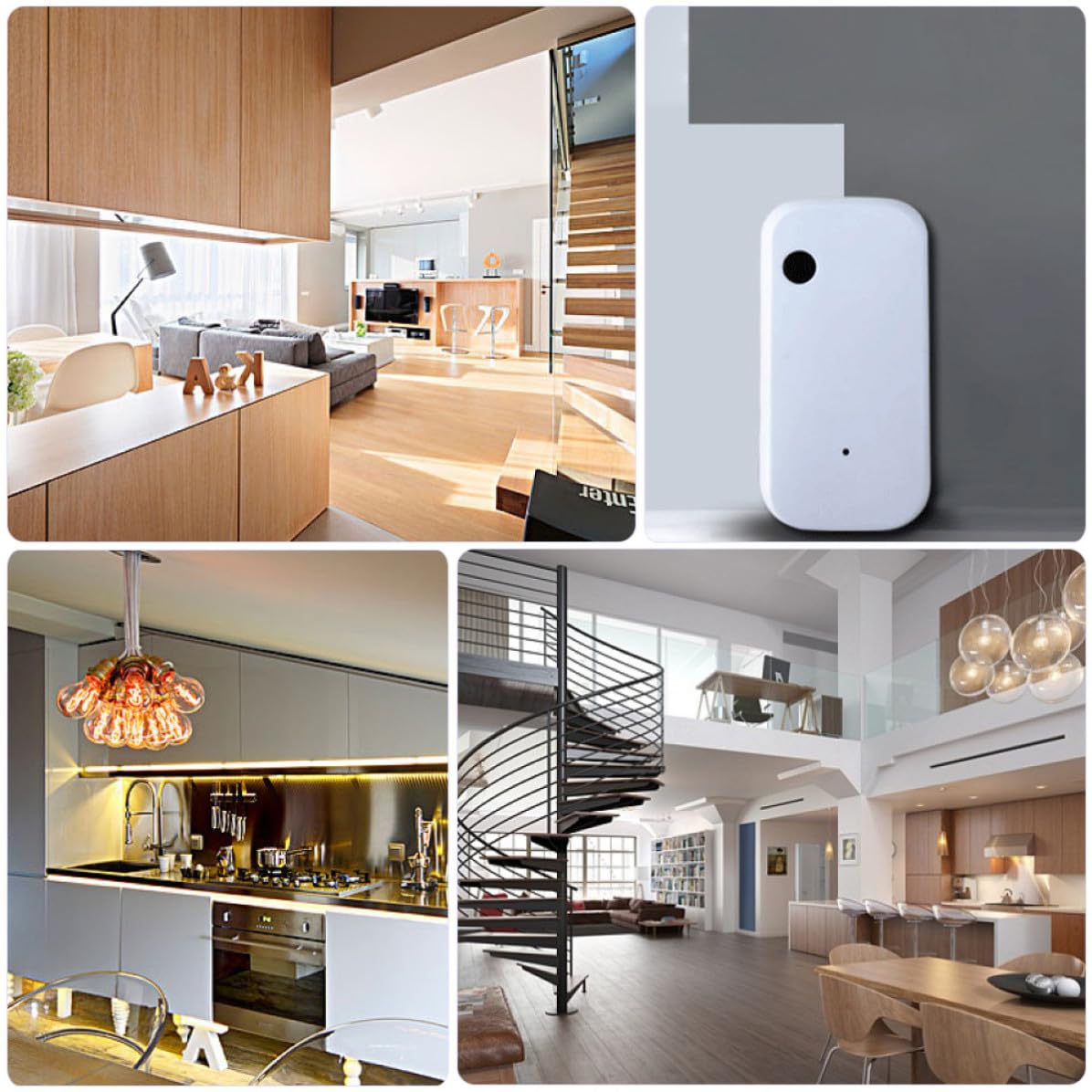 Tuya Wifi Lichtsensor Weiß aus Abs für 0-1000 Lux Messung