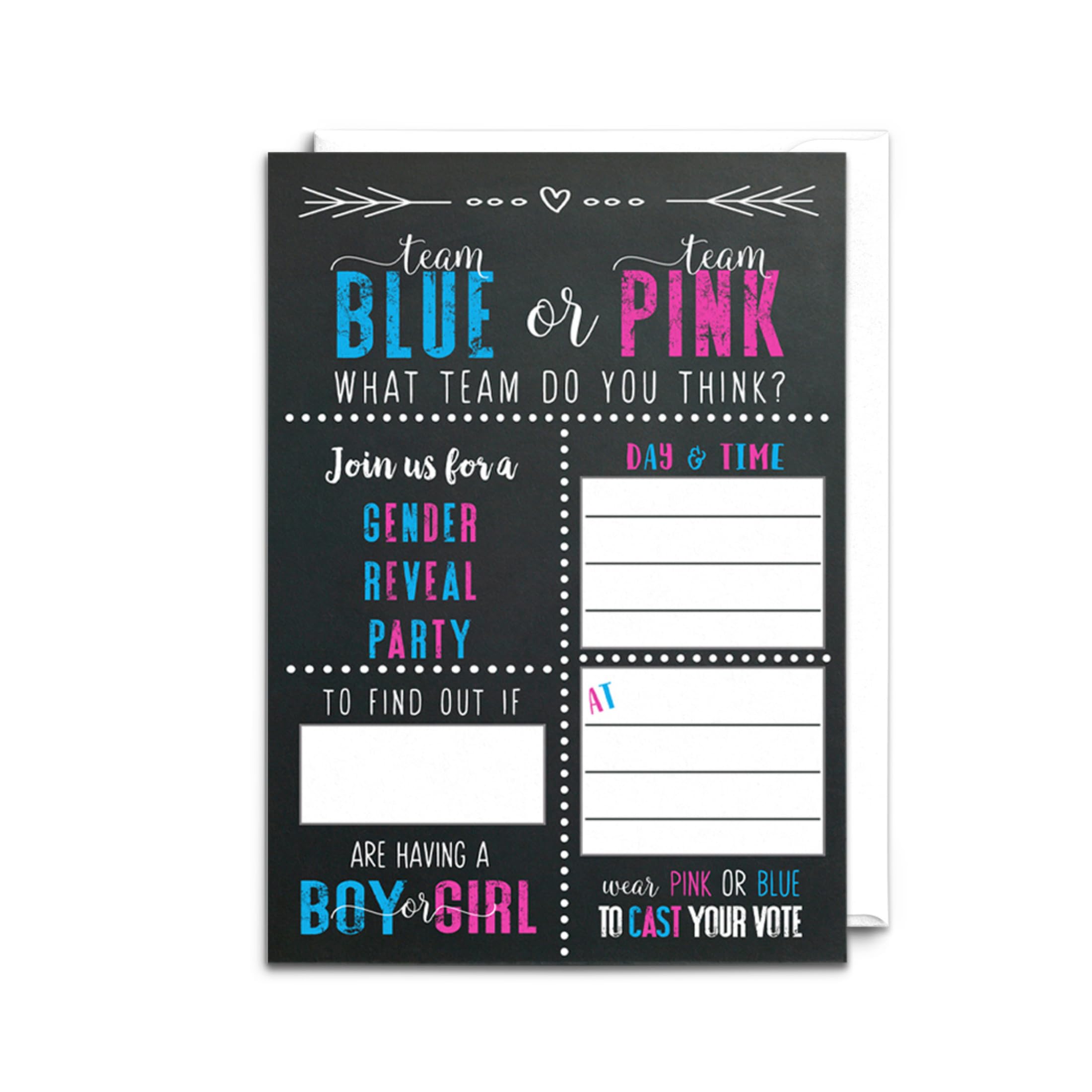 Gender Reveal Invite Blank Templates Teddy Bears Gender Reveal