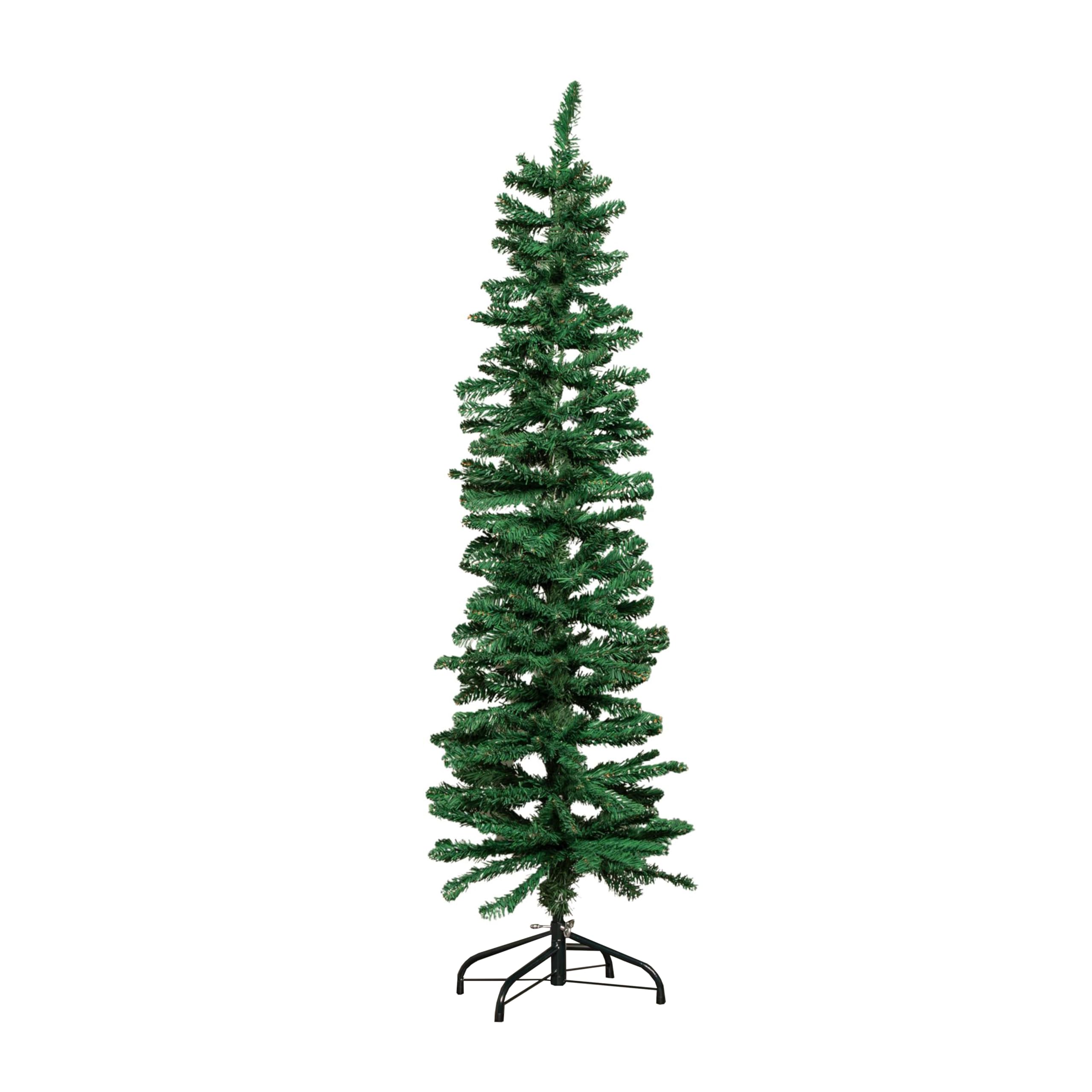 Samuel Alexander Green 5Ft (1.5M) Artificial Pencil Christmas Tree With Metal Stand And 236 Tips