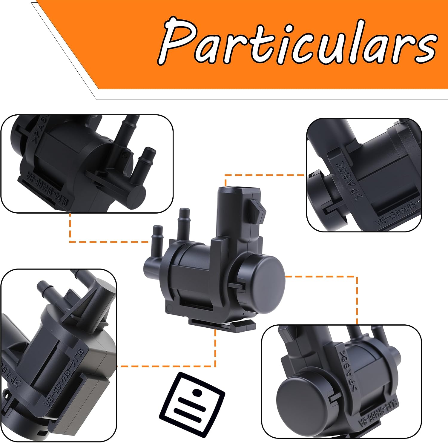 4WD 4x4 Front Axle Hub Locking Solenoid Compatible with Ford F-150 1997-2004, Direct Replacement 9L14-9H465-BA / 6L3Z-9H465-A / E8AZ9H465A