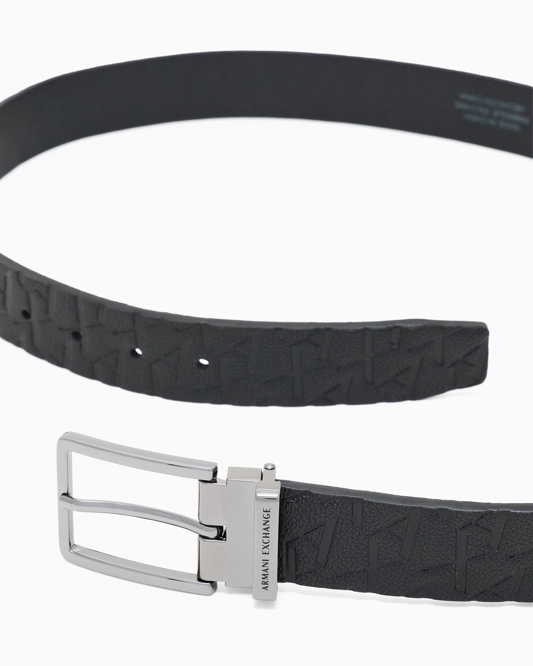 Armani Exchange Liam All Over Logo Belt Cinturón Hombre (Pack de 1)