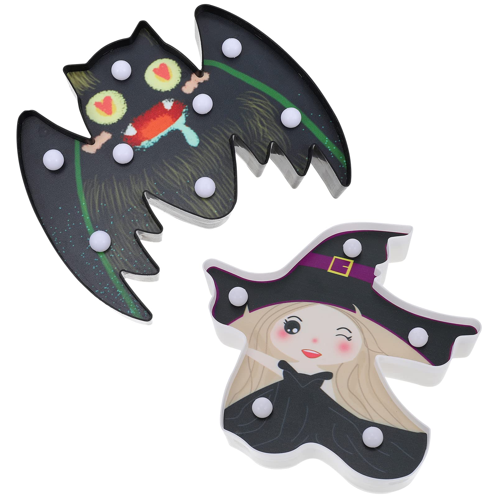 BESTOYARD 2PCS Happy Halloween Decoration Pumpkin Lamp LED Night Light Lamp Decor for Garden Home Yard Porch