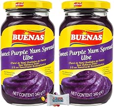 Buenas Purple Yam Spread Ube 340g (Pack of 2) | Authentic Filipino Purple Yam Jam | Sweet & Creamy Ube Spread for Bread, Desserts & Baking | Boxed Treatz