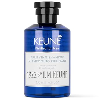 1922 by J.M. Keune Purifying Shampoo, Mens Dandruff Shampoo with Creatine, Scalp Care Cleanser Anti-Dandruff & Scalp Soothing Cleanser for Men, 8.5 Fl Oz