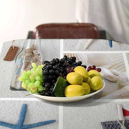 Miniatura 1042 de Mantel floral hippie, diseño retro de los años 70, naranja, rosa, azul, floral, bohemio, estampado estético de margaritas, para fiesta, picnic