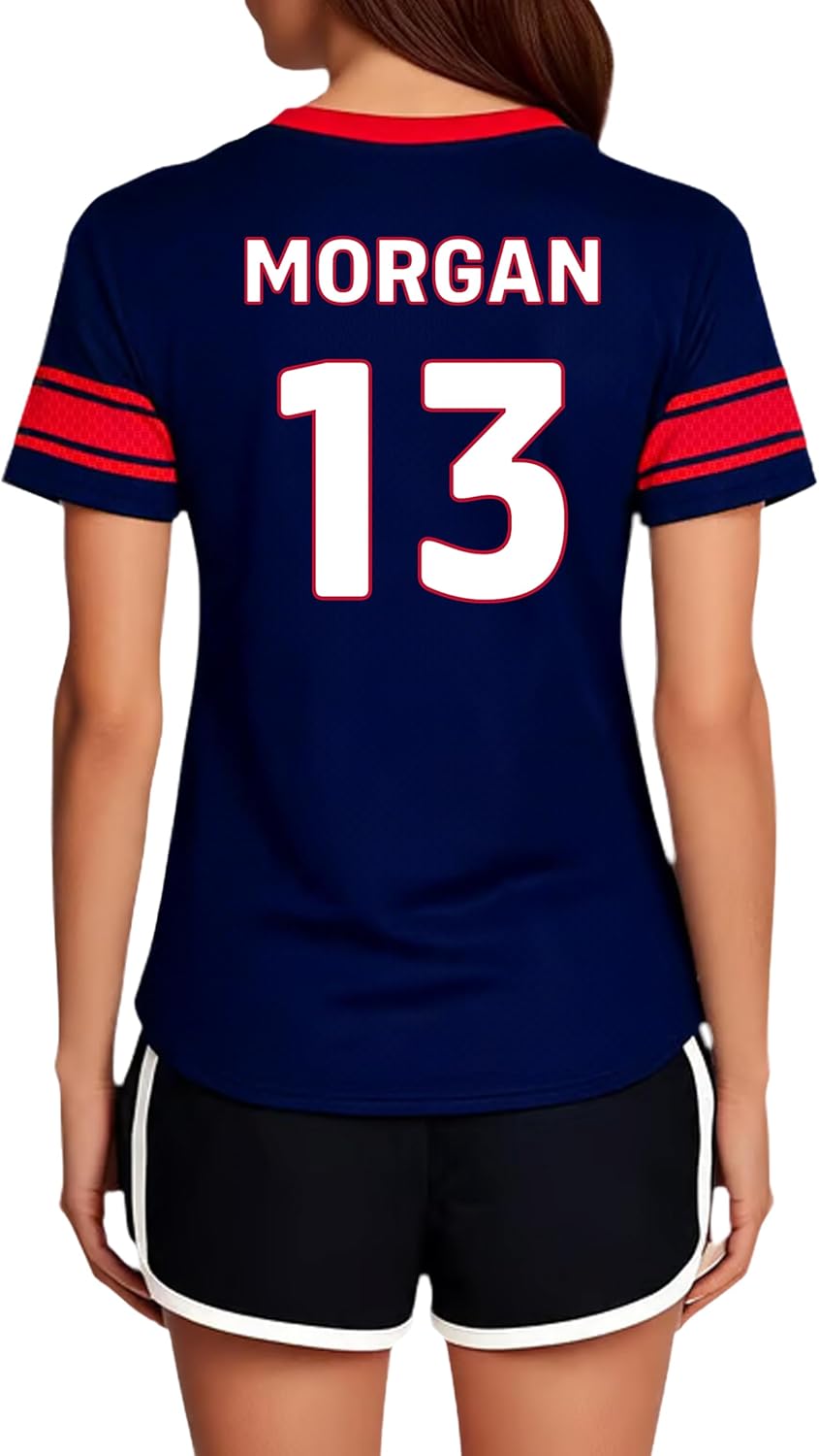 Icon Sports U.S.Women Soccer Game Day Tee - Officially Licensed Unisex Adult Short Sleeve Polyester T-Shirt