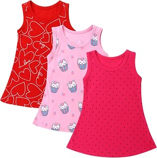 CLAP Baby Girl A Line Midi Dress Frock (Pack of 3) Price In India