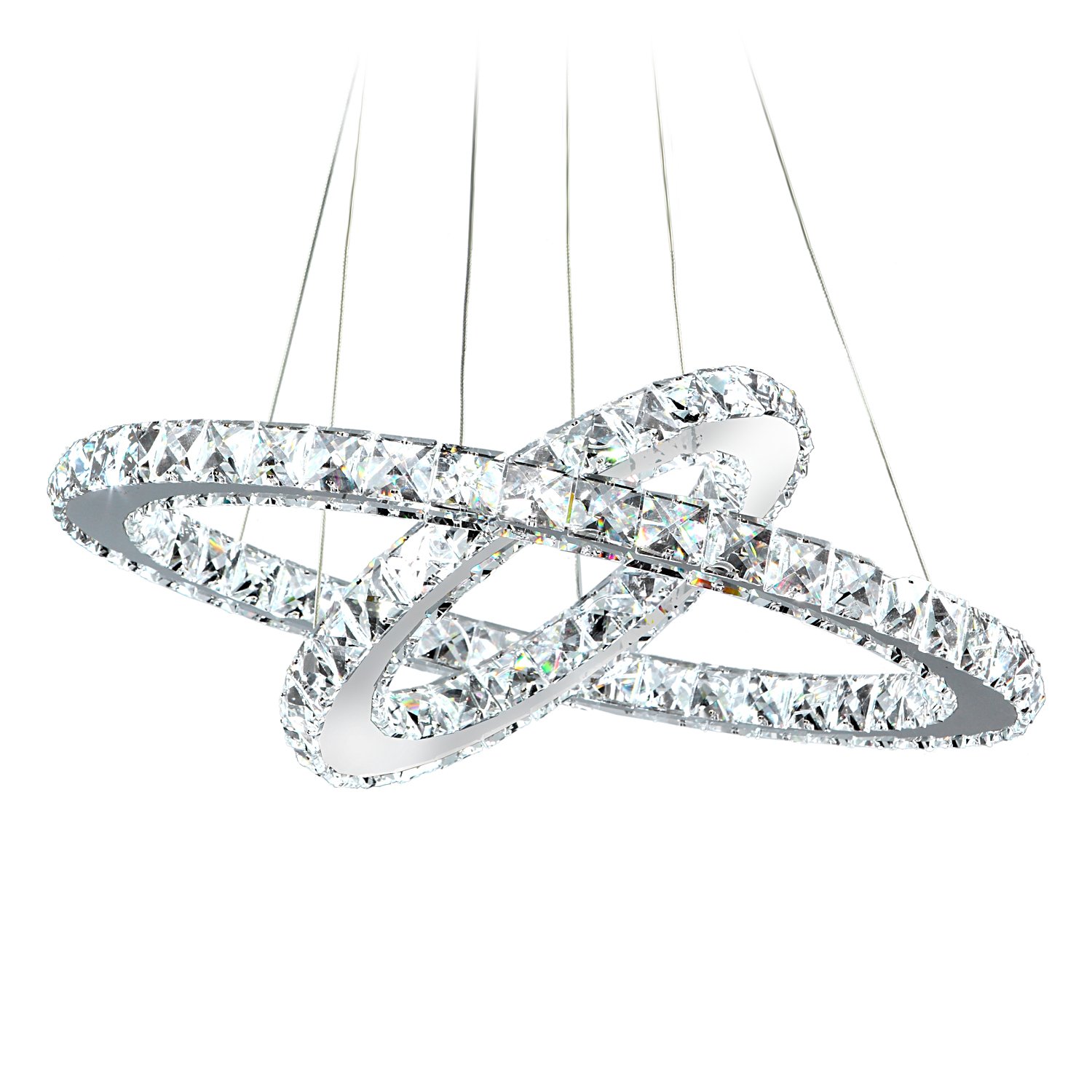 Buy MEEROSEE Crystal Chandeliers Modern LED Ceiling Lights Fixtures