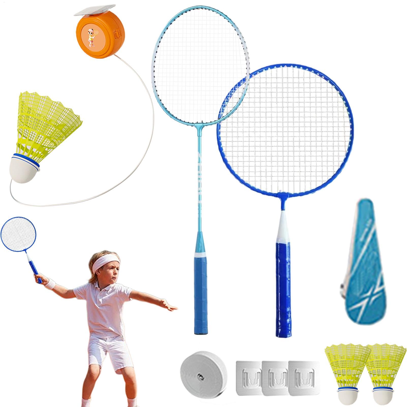 Badminton-Trainingsgerät, Rebound Badminton | Shuttlecock für Badminton | Tennis-Trainingsgerät | Indoor-Sportausrüstung | Übungshilfe Paar
