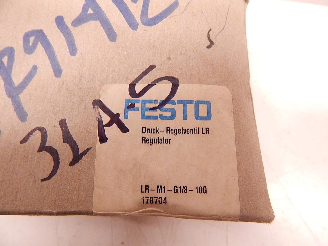 FESTO LR-M1-G1/8-10G Pneumatic Regulator 0-300PSI 0-16BAR 1/8IN NPT