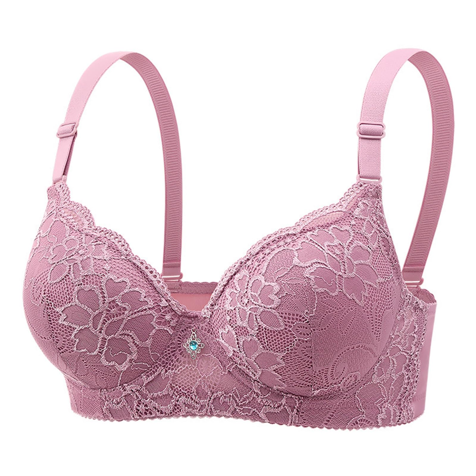 Buxuaaaa Lingerie Bustier with Flexible Underwire and Flower Lace Fabric Women ' s Push Up Padded Underwear Bra for Everyday Wear Women ' s Lingerie Bra