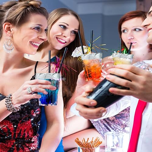 Miniatura 6 de Tapa de protección de bebidas, fundas para bebidas para protección contra el alcohol, calcomanías herméticas desechables de aluminio para copas