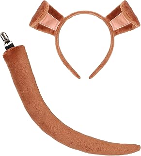 Dog Ears and Tail Set for Women Halloween Costume Party Cosplay Animal accessories