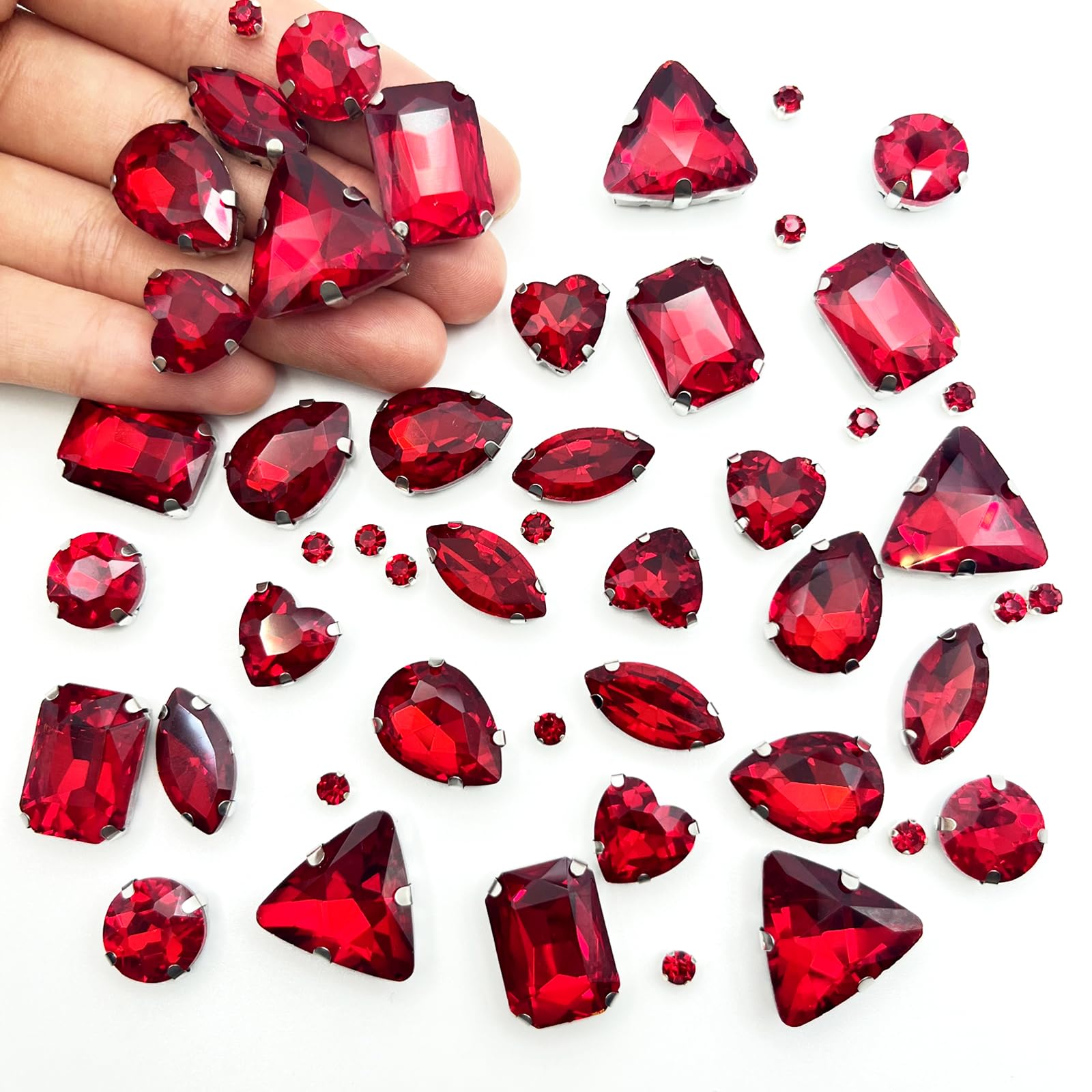 200 Strass A Forma Di Fiore Da Cucire – Vetro, 14mm, Marrone Chiaro, Per Abiti, Scarpe E Accessori