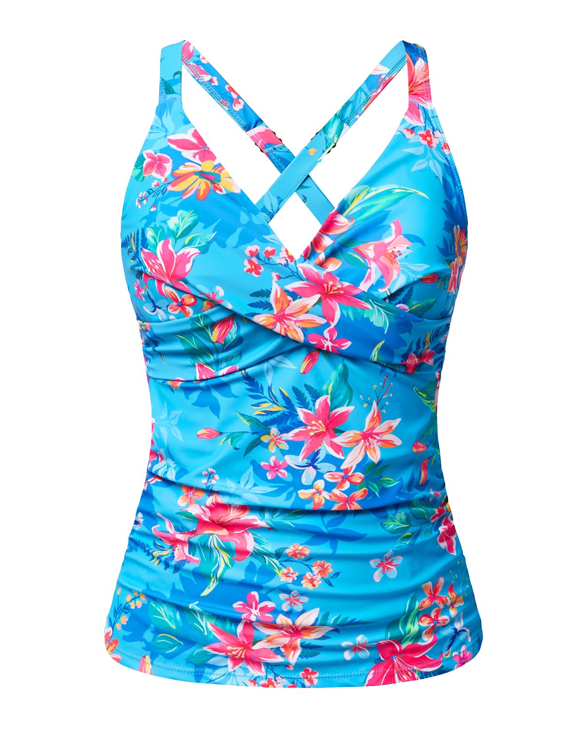 Women Underwire Tankini Top Only - Twist Front