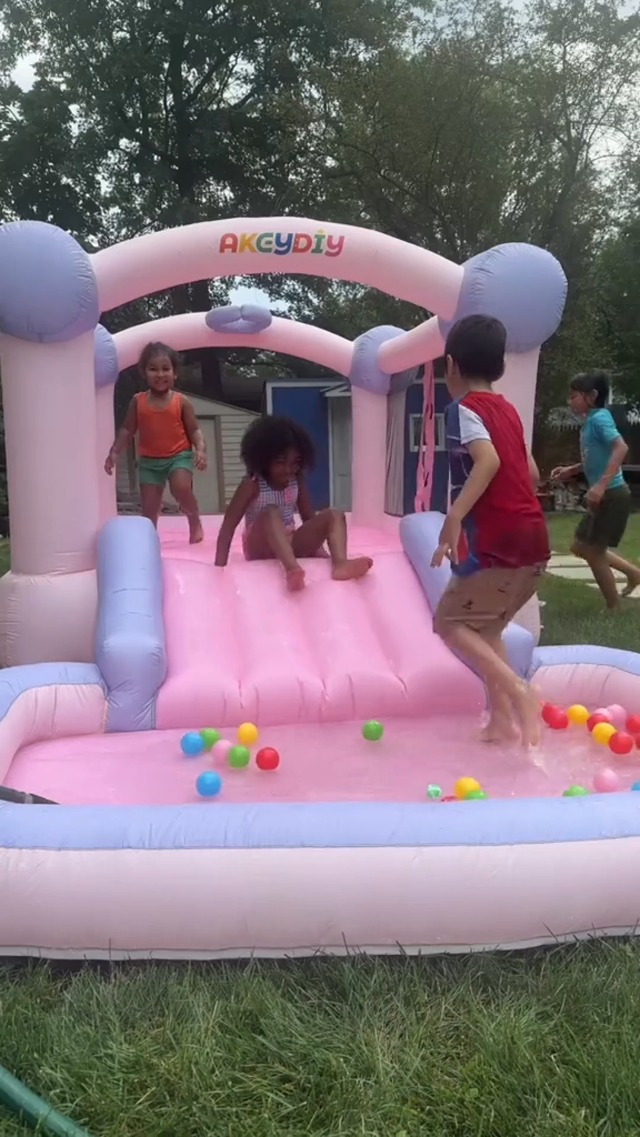 Amazon.com: AKEYDIY Inflatable Bounce House,Fantasy Macaron Bouncy