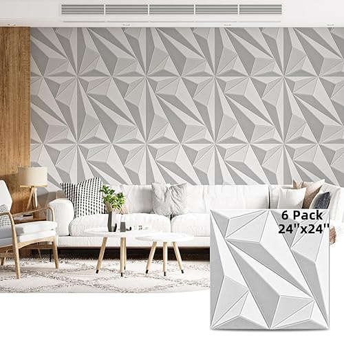 Art3dwallpanels 24" X 24" Acoustic Panels 6 Pack Soundproof Wall
