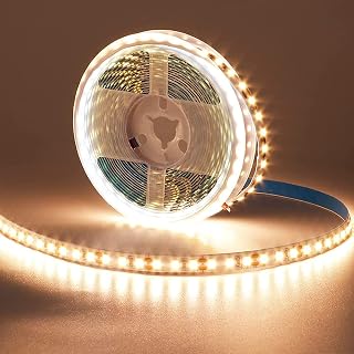 12V 5M/16.4ft LED Strip Light Warm White 3000K 600LEDs SMD2835